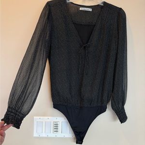 Abercrombie & Fitch Black Dot Blousy Bodysuit